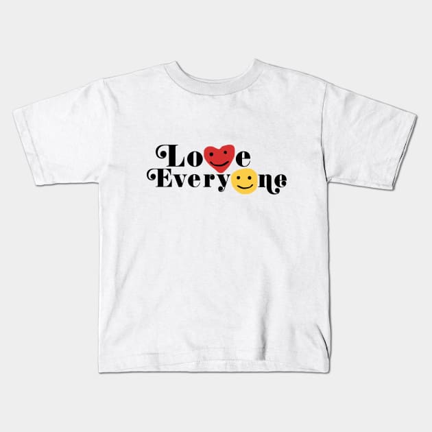 Love Everyone Kids T-Shirt by ethanchristopher